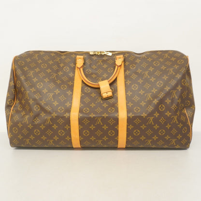 Louis Vuitton Keepall 60, Brown, Canvas, travel