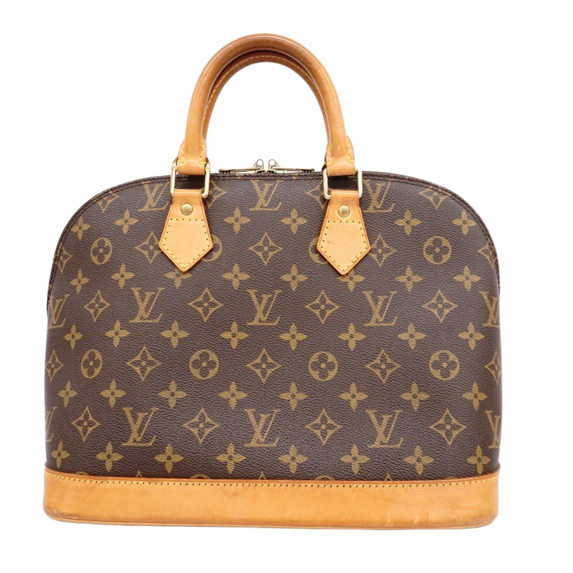 Louis Vuitton Alma, Brown, Canvas, handbag