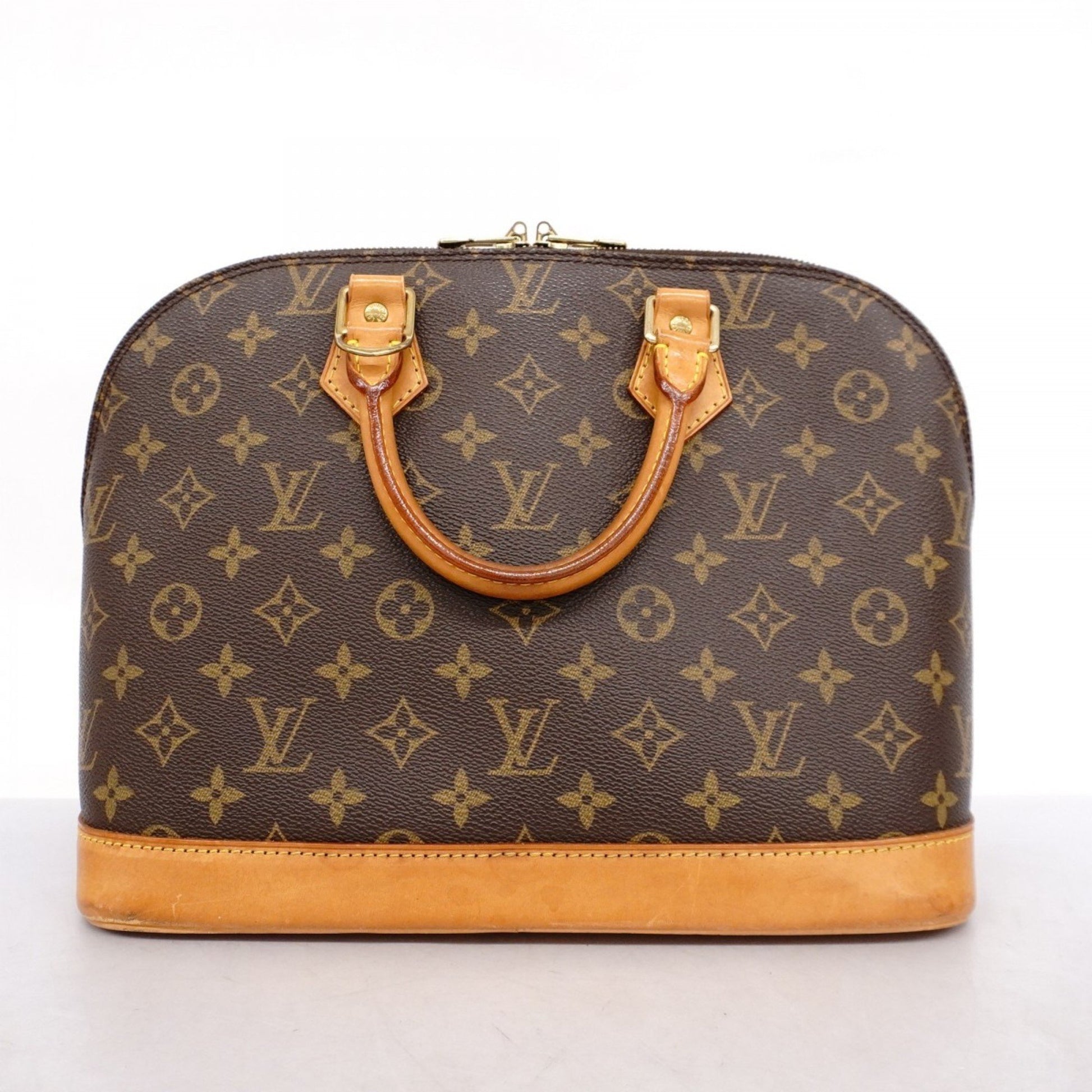 Louis Vuitton Alma, Brown, Canvas, handbag