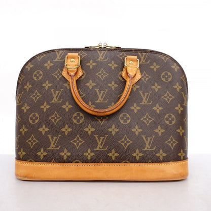Louis Vuitton Alma, Brown, Canvas, handbag