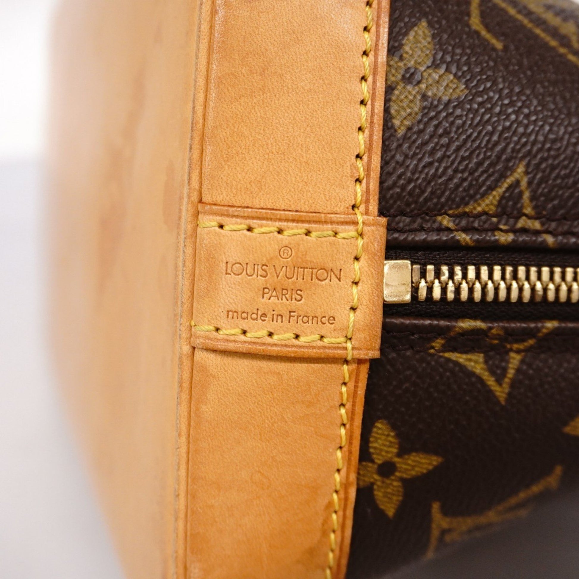 Louis Vuitton Alma, Brown, Canvas, handbag