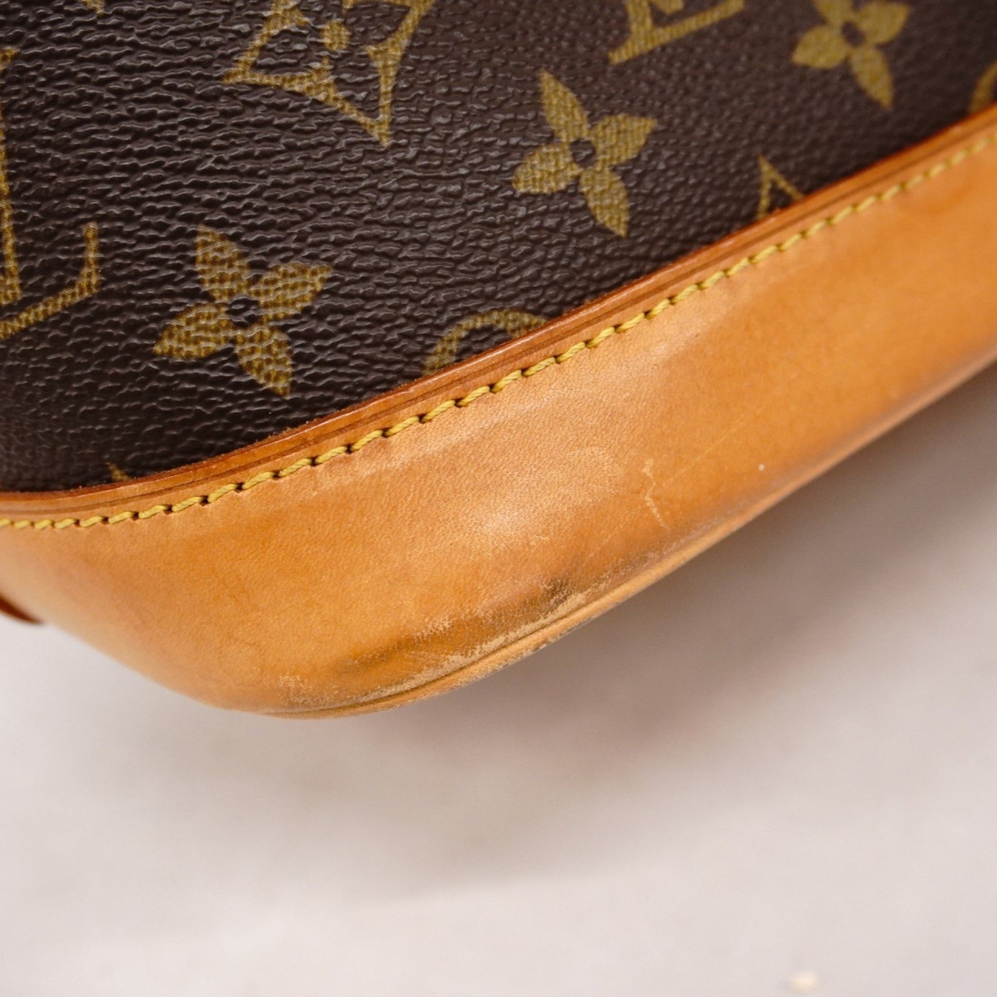 Louis Vuitton Alma, Brown, Canvas, handbag