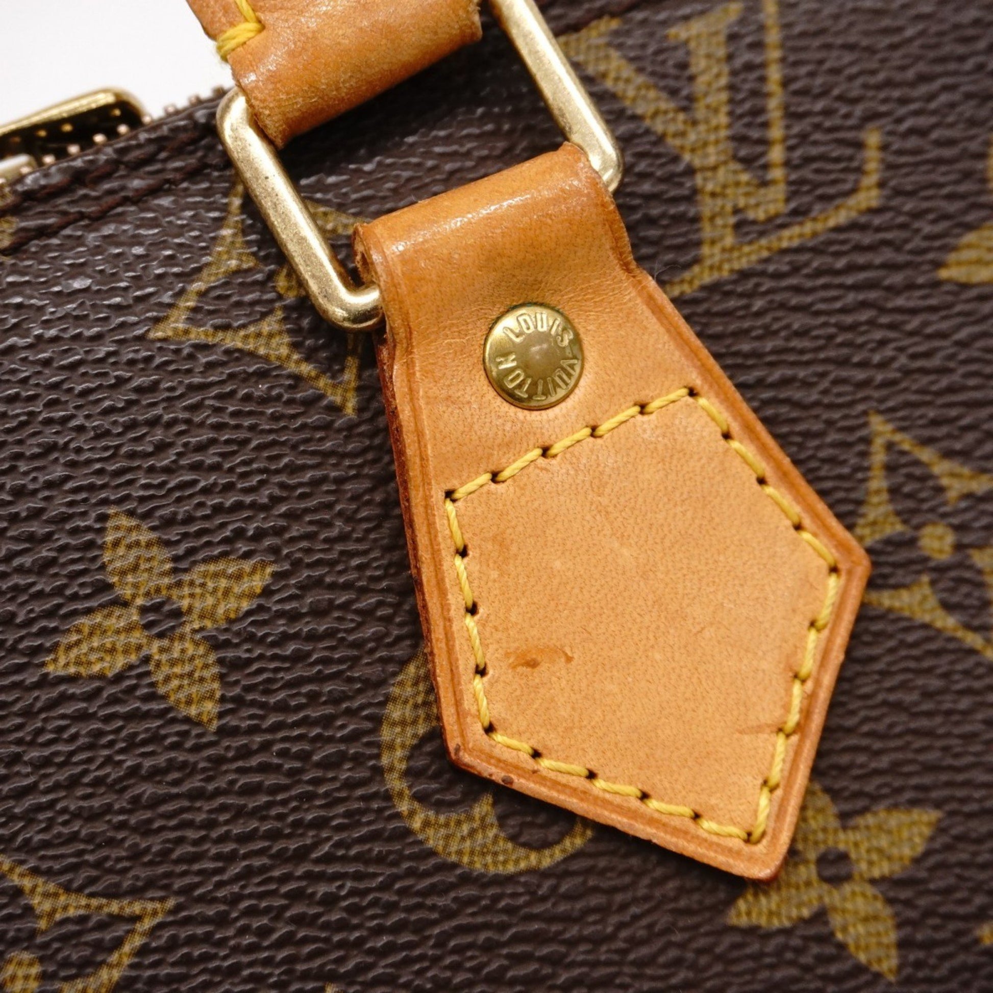 Louis Vuitton Alma, Brown, Canvas, handbag