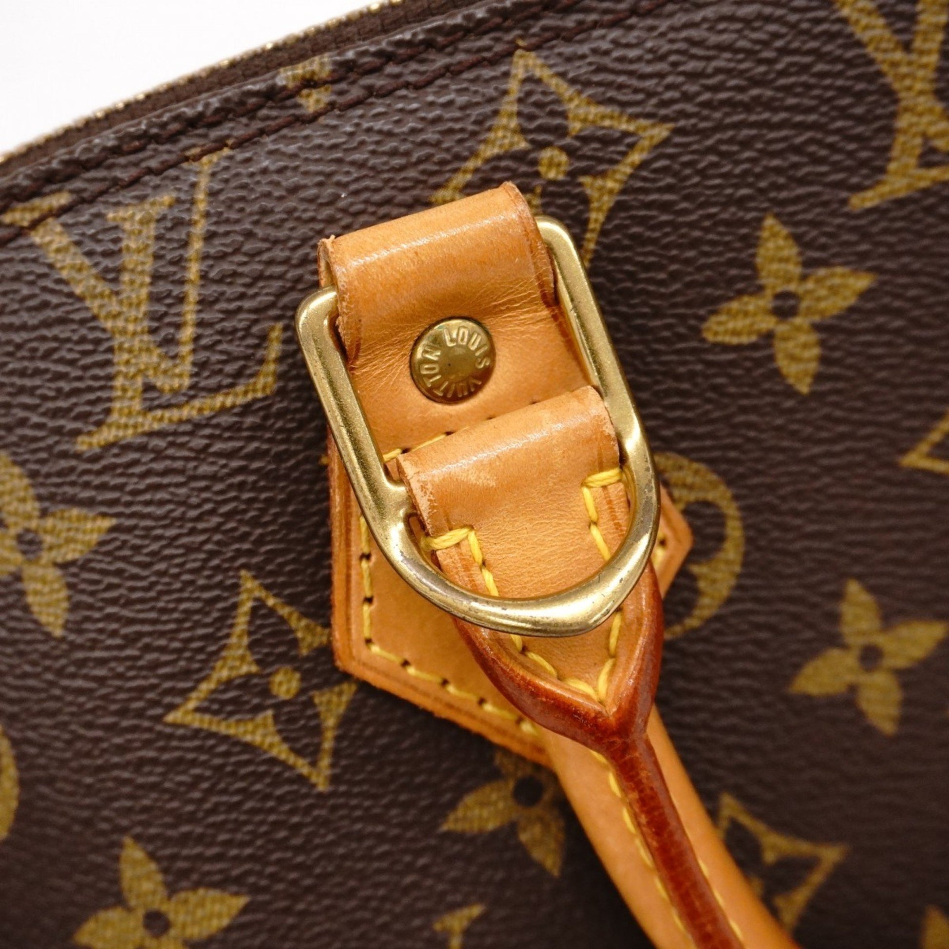 Louis Vuitton Alma, Brown, Canvas, handbag