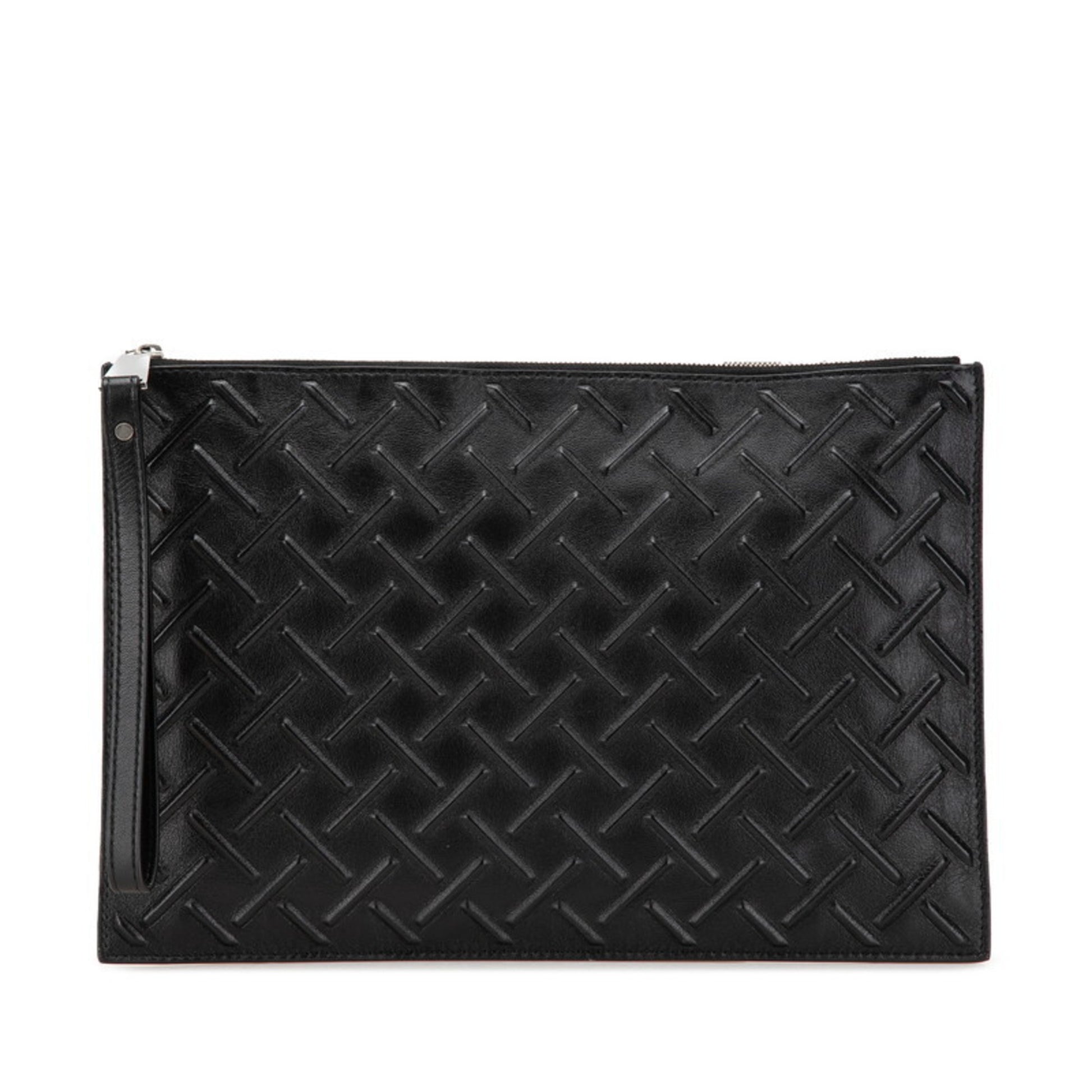 Bottega Veneta Veneta, Black, Leather, clutch