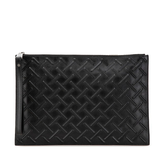 Bottega Veneta Veneta, Black, Leather, clutch