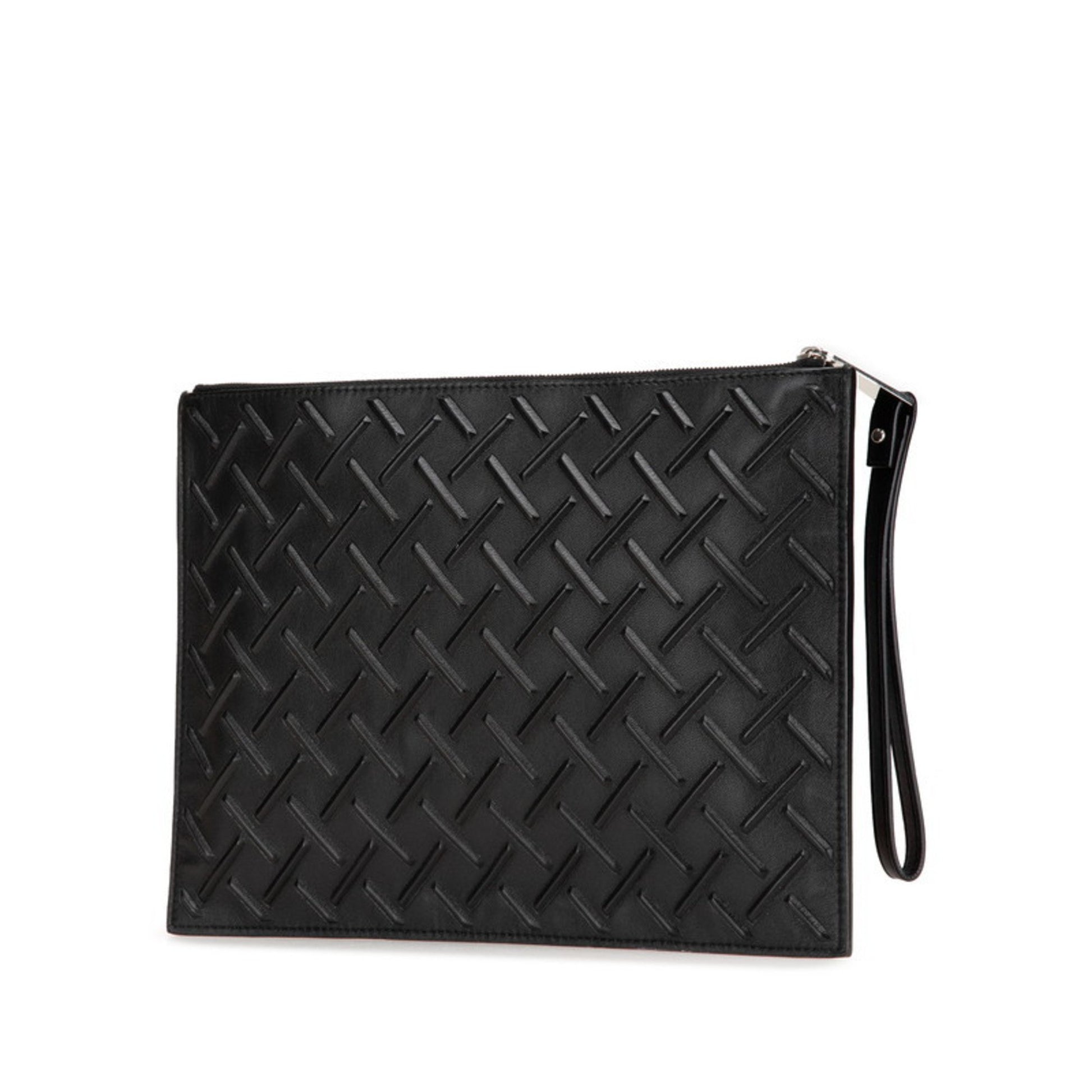 Bottega Veneta Veneta, Black, Leather, clutch