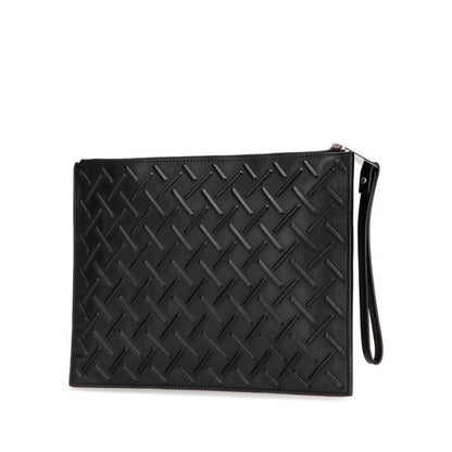Bottega Veneta Veneta, Black, Leather, clutch