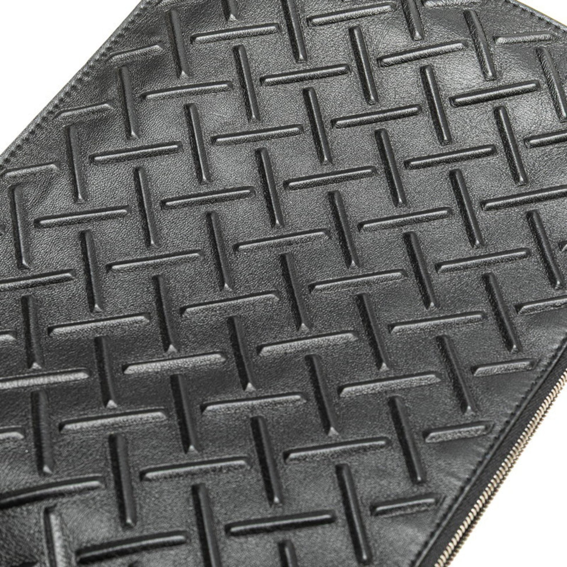 Bottega Veneta Veneta, Black, Leather, clutch
