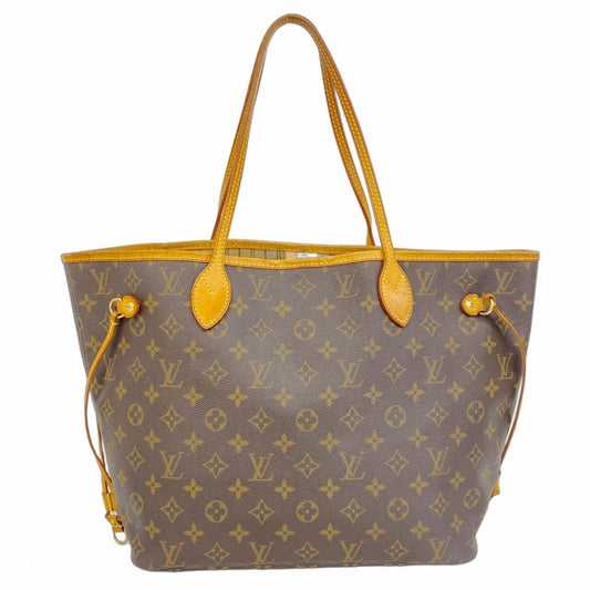 Louis Vuitton Neverfull MM, Brown, Canvas, tote