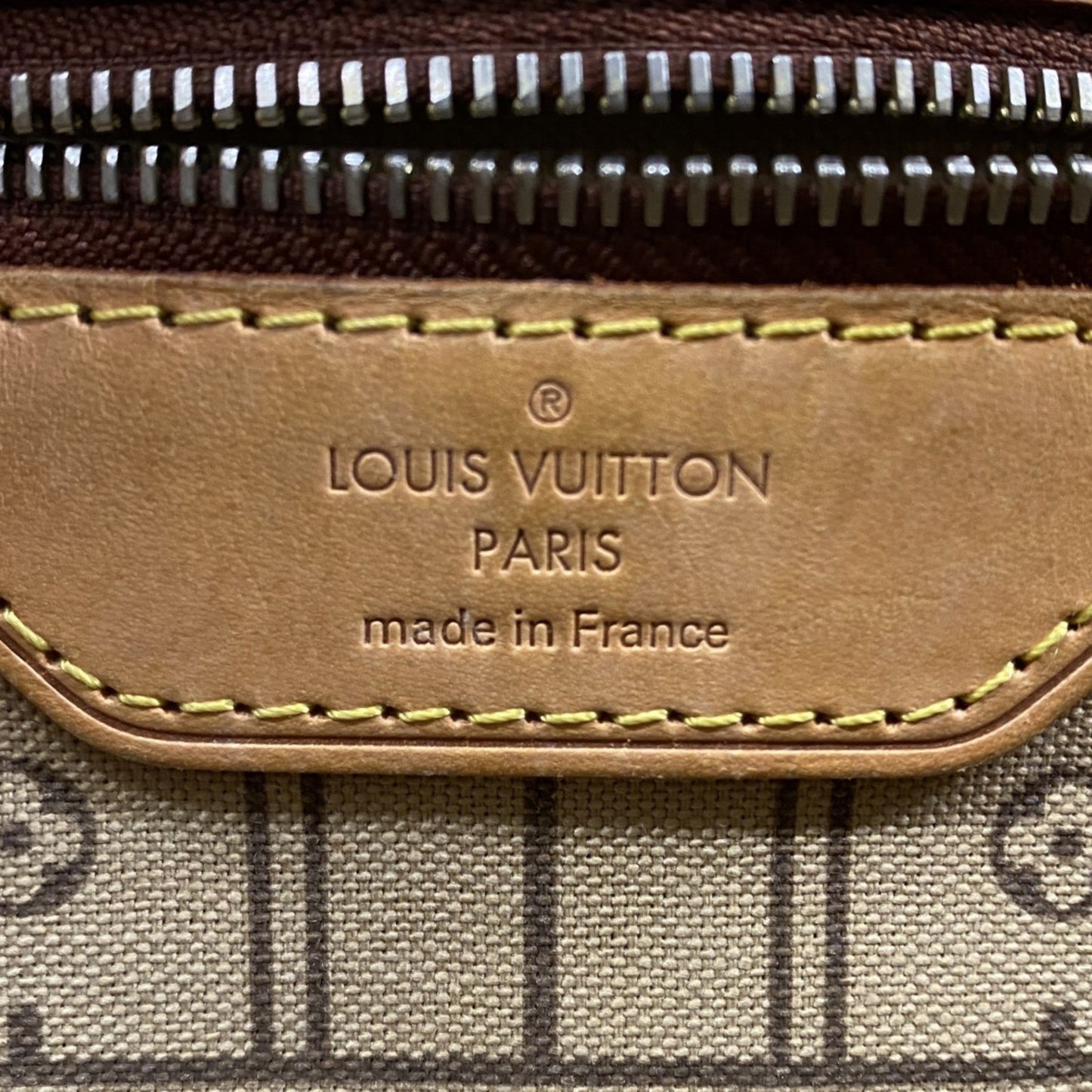 Louis Vuitton Neverfull MM, Brown, Canvas, tote