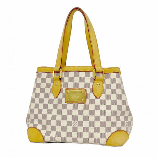 Louis Vuitton Hampstead, White, Canvas, tote