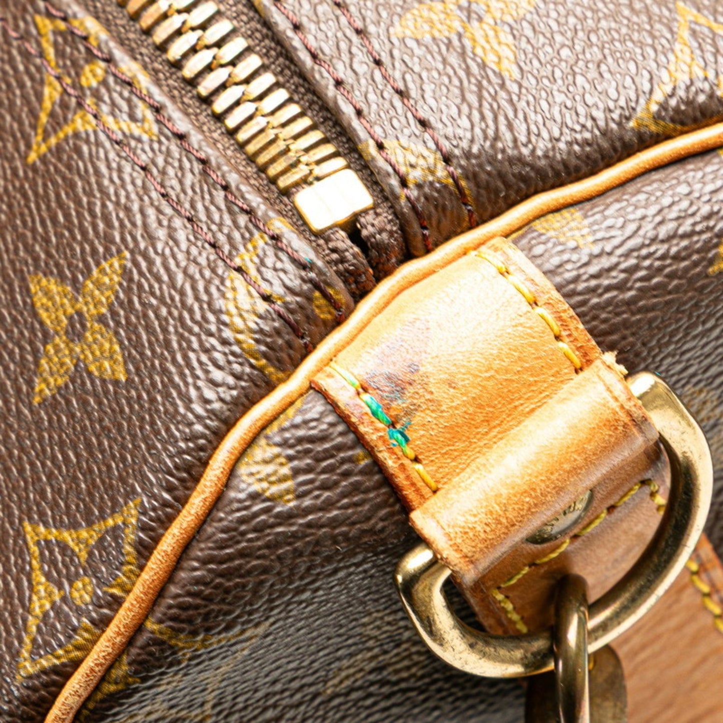 Louis Vuitton Keepall Bandouliere 55, Brown, Canvas, travel