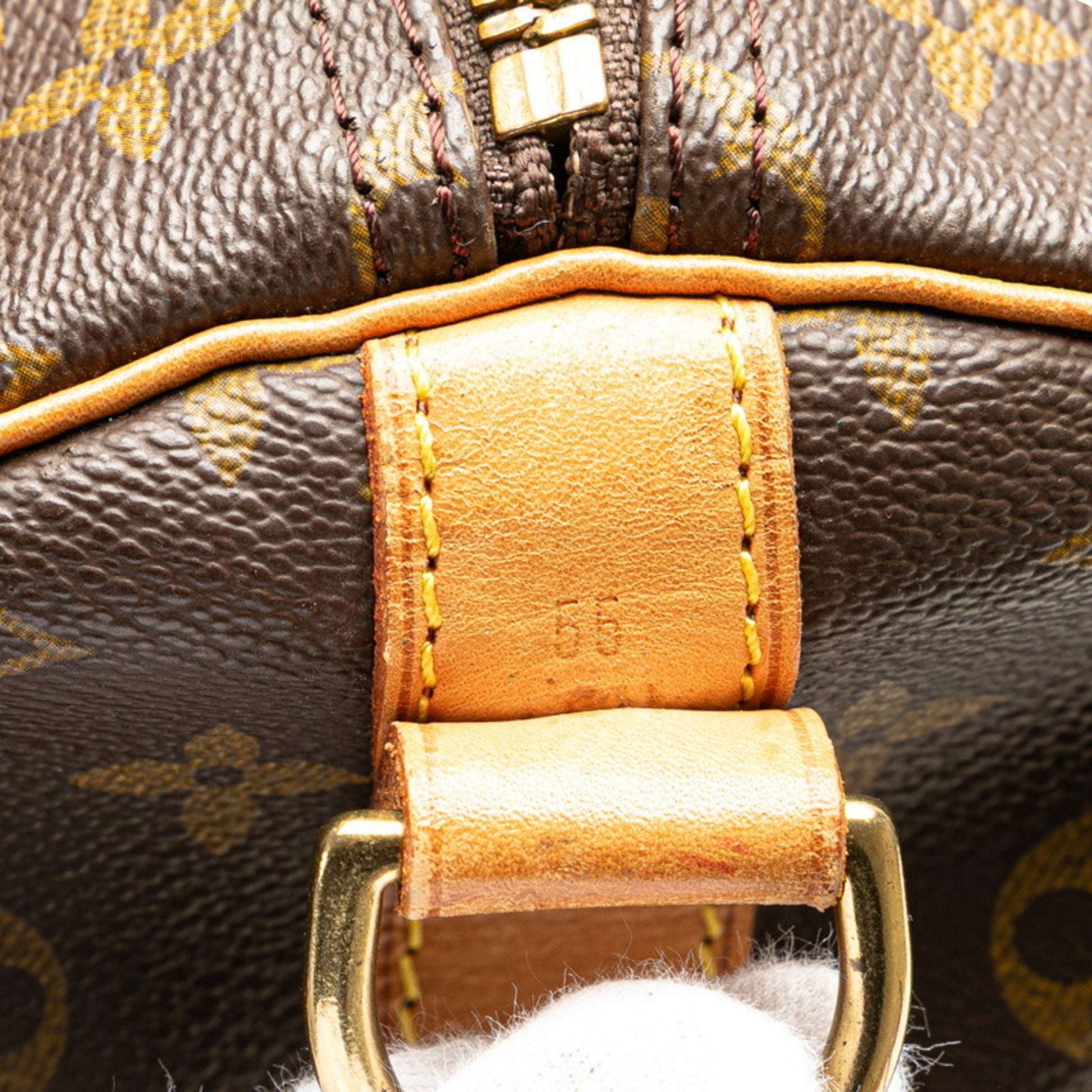Louis Vuitton Keepall Bandouliere 55, Brown, Canvas, travel