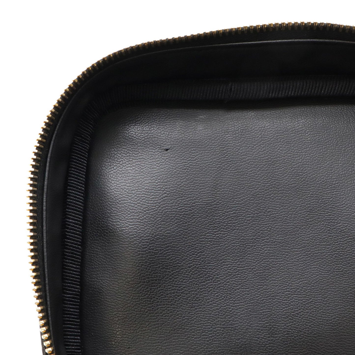 Chanel Vanity, Black, Leather, clutch