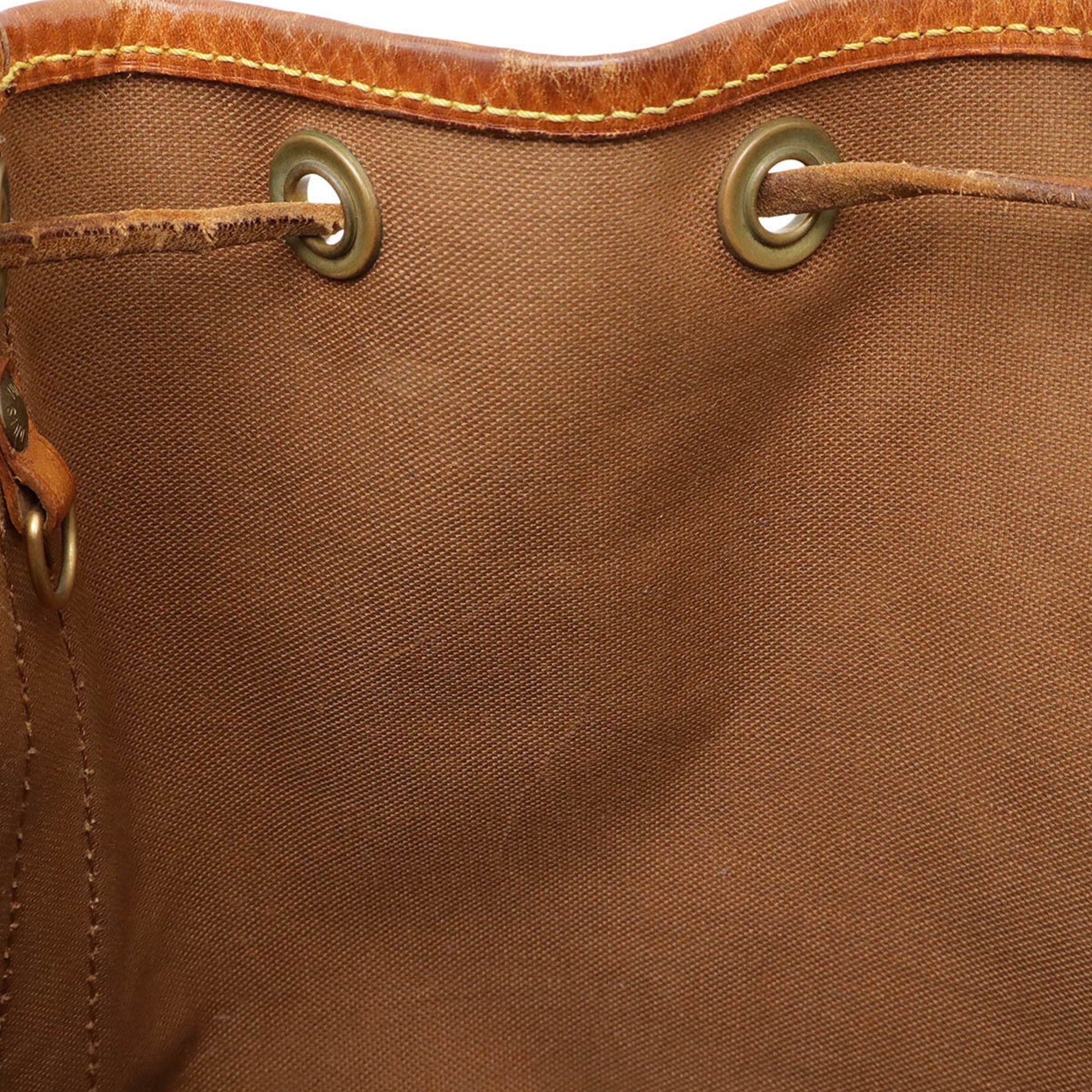 Louis Vuitton Petit Noé, Brown, Canvas, shoulder