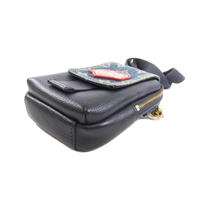 Louis Vuitton Iphone case, Navy, Leather, clutch