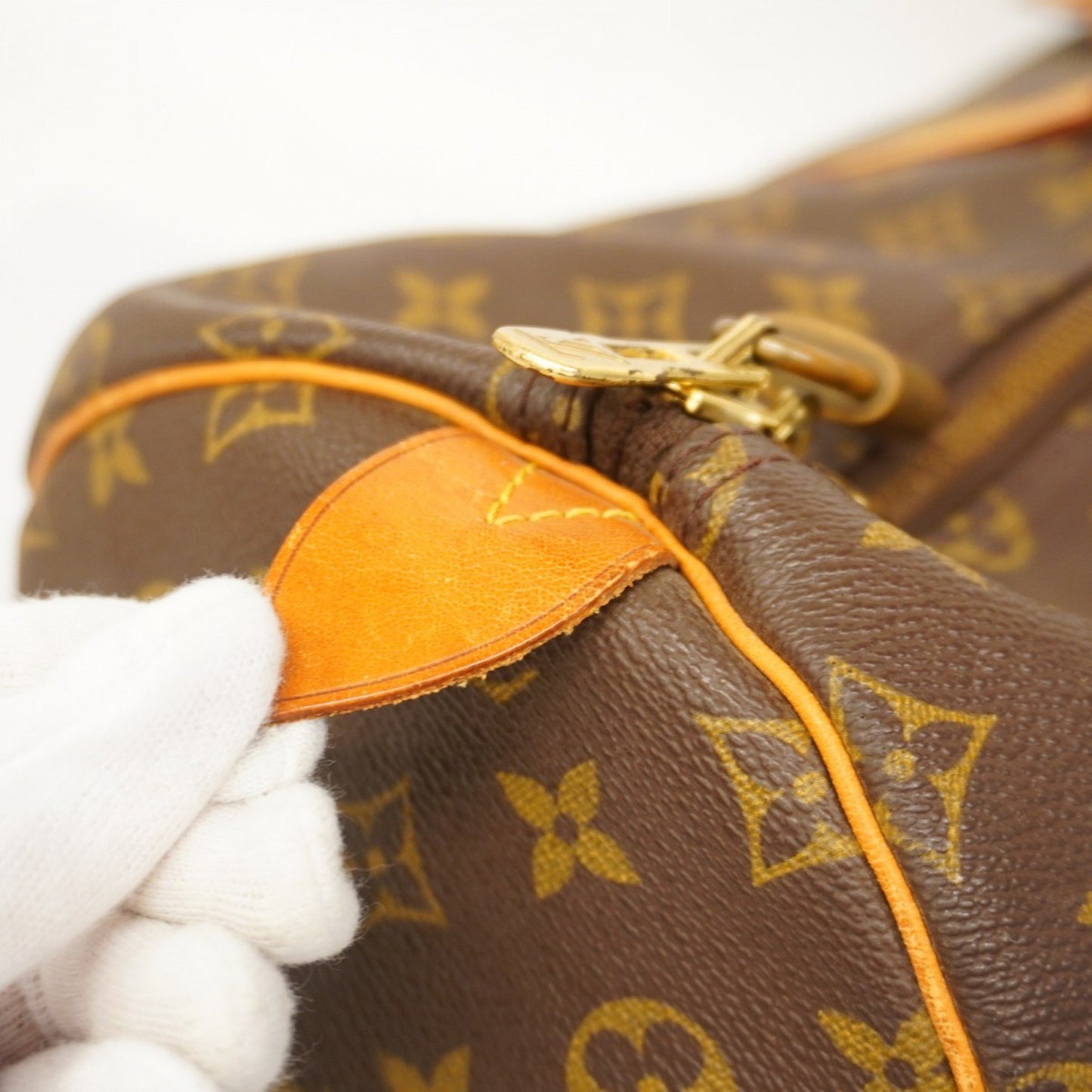 Louis Vuitton Keepall 55, Brown, Canvas, travel