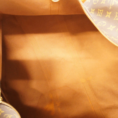 Louis Vuitton Keepall 55, Brown, Canvas, travel
