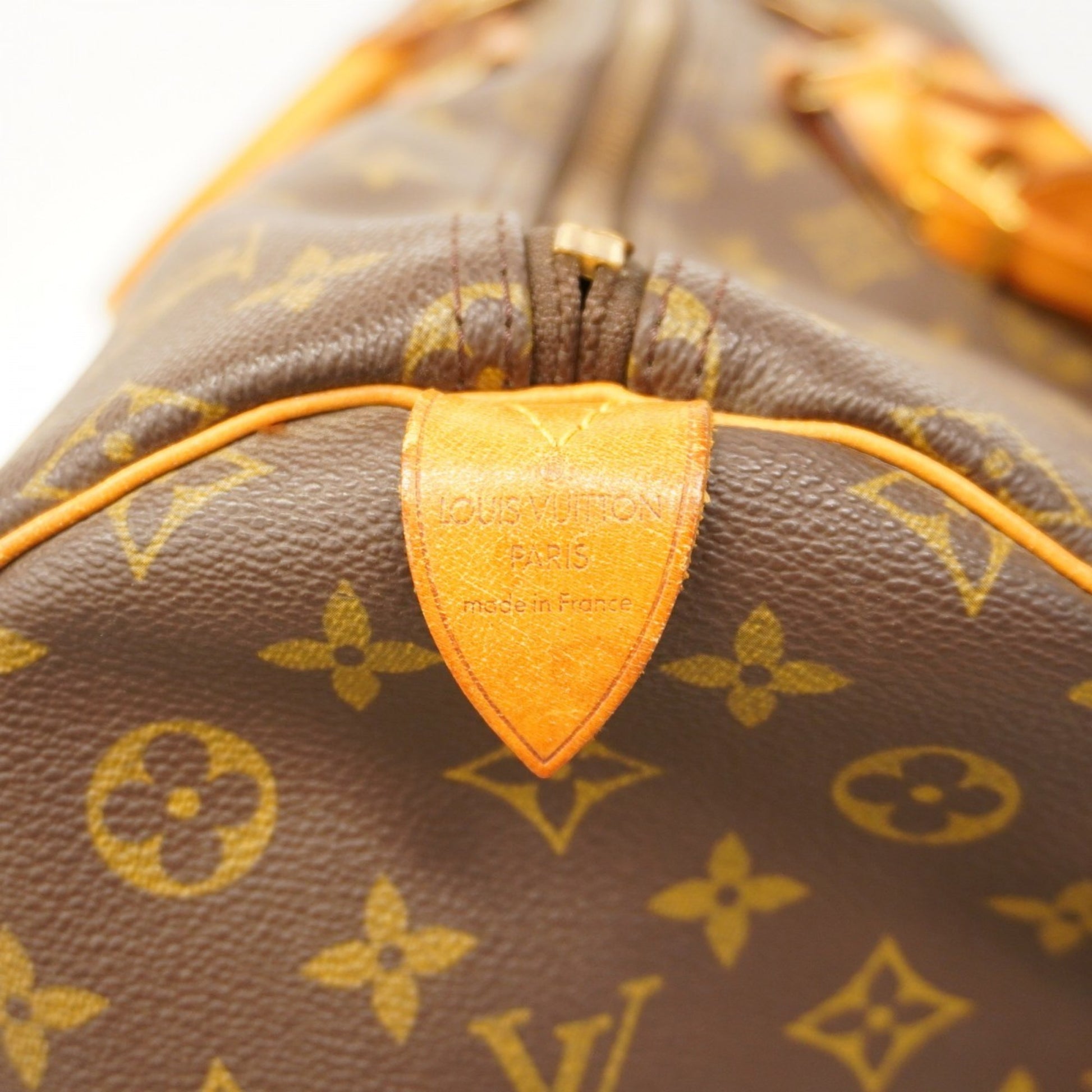 Louis Vuitton Keepall 55, Brown, Canvas, travel