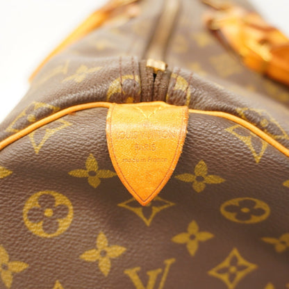 Louis Vuitton Keepall 55, Brown, Canvas, travel