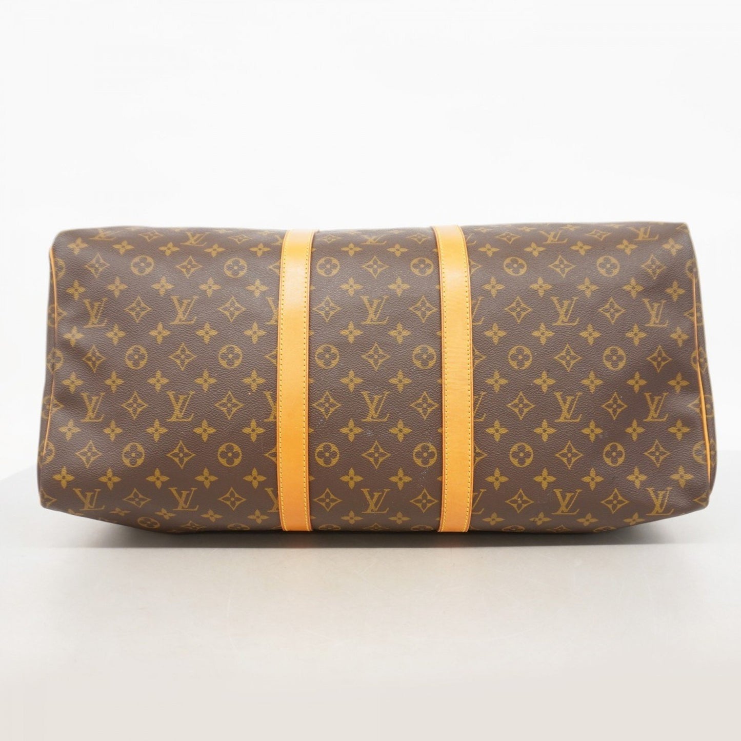 Louis Vuitton Keepall 55, Brown, Canvas, travel