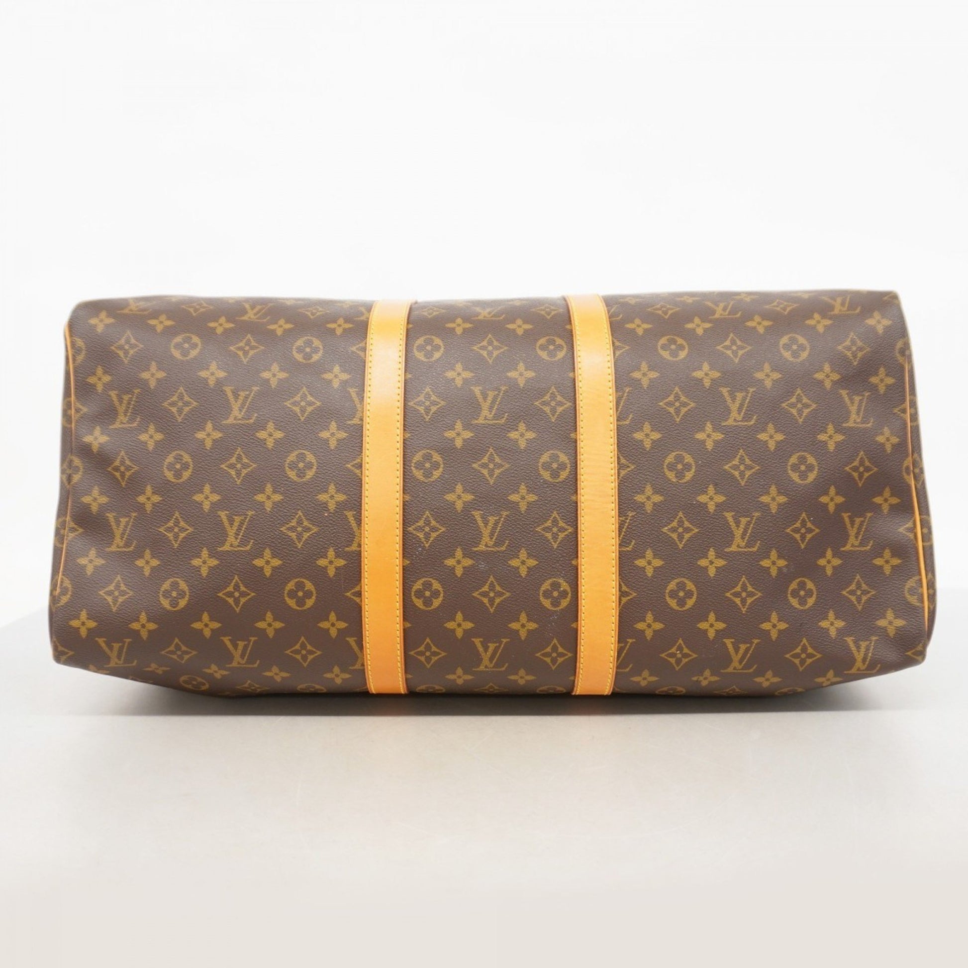 Louis Vuitton Keepall 55, Brown, Canvas, travel