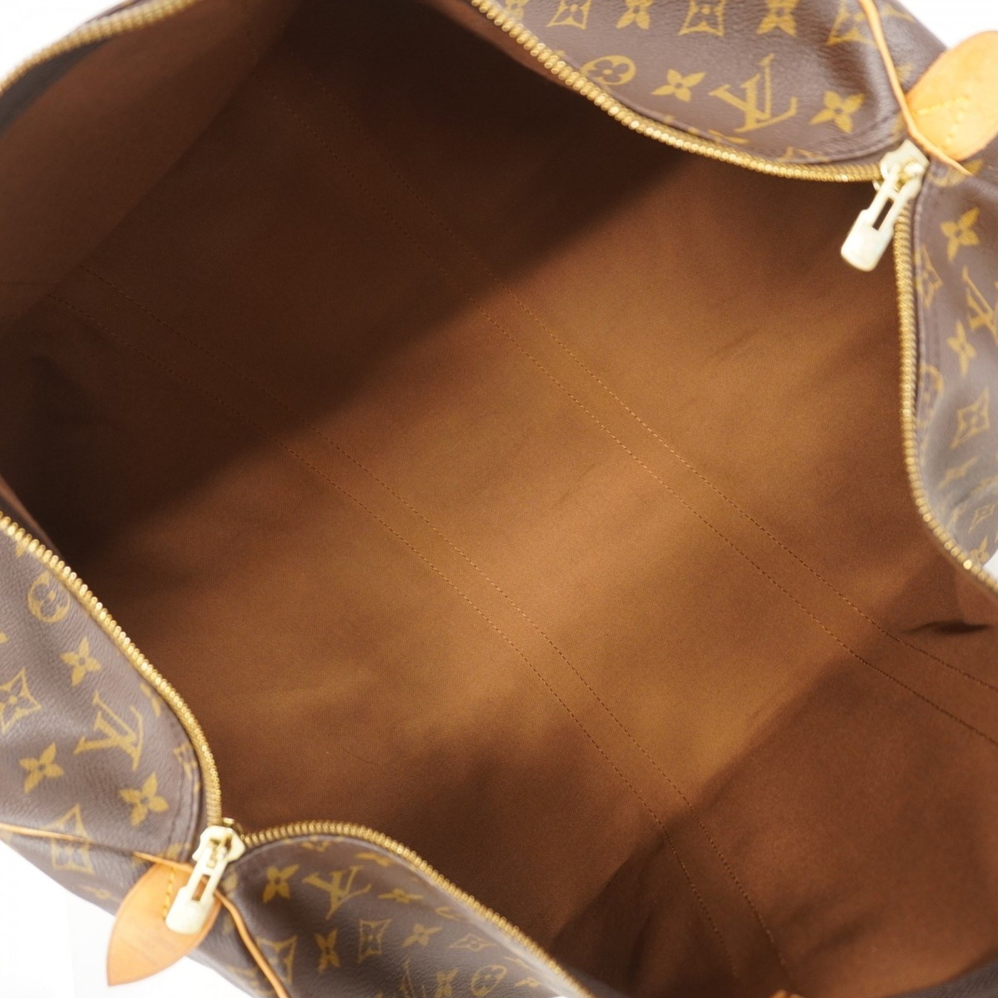 Louis Vuitton Keepall 55, Brown, Canvas, travel