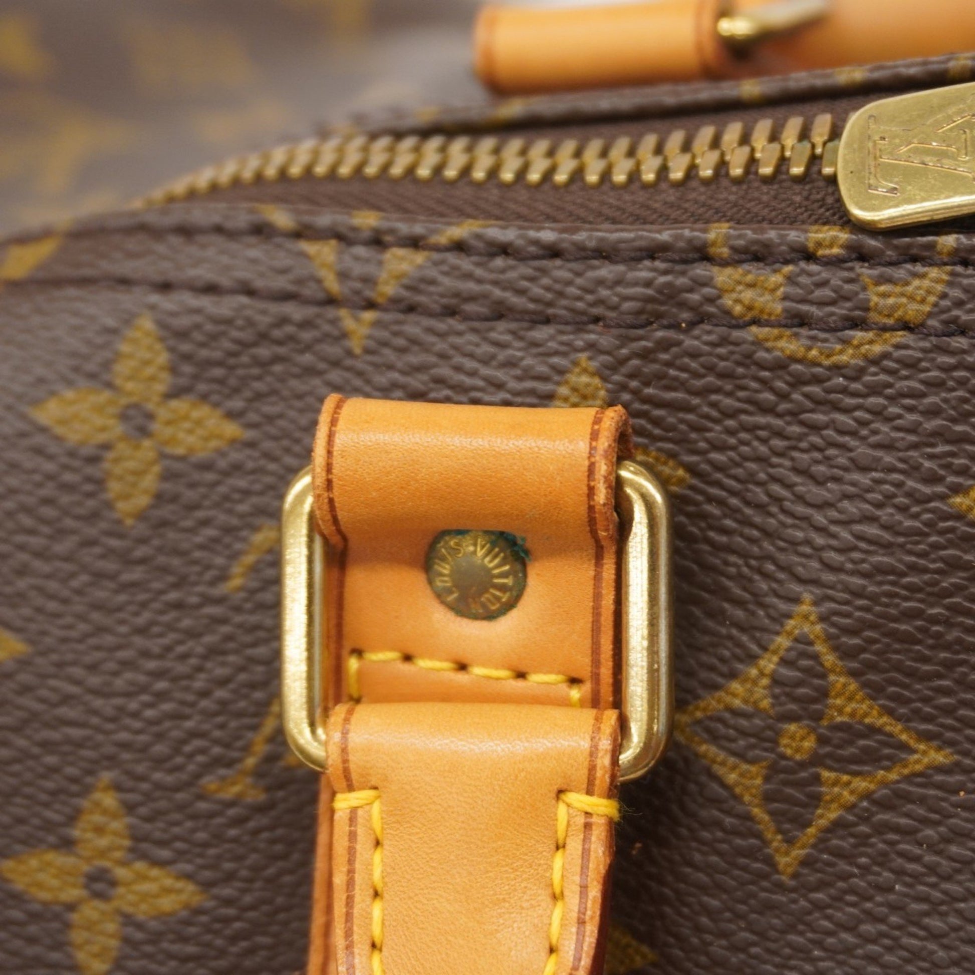 Louis Vuitton Keepall 55, Brown, Canvas, travel
