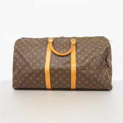 Louis Vuitton Keepall 55, Brown, Canvas, travel