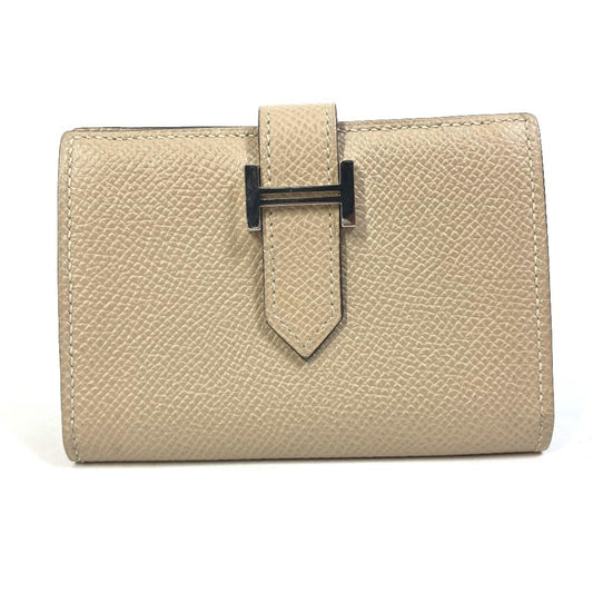 Hermès Béarn, Beige, Leather, wallet