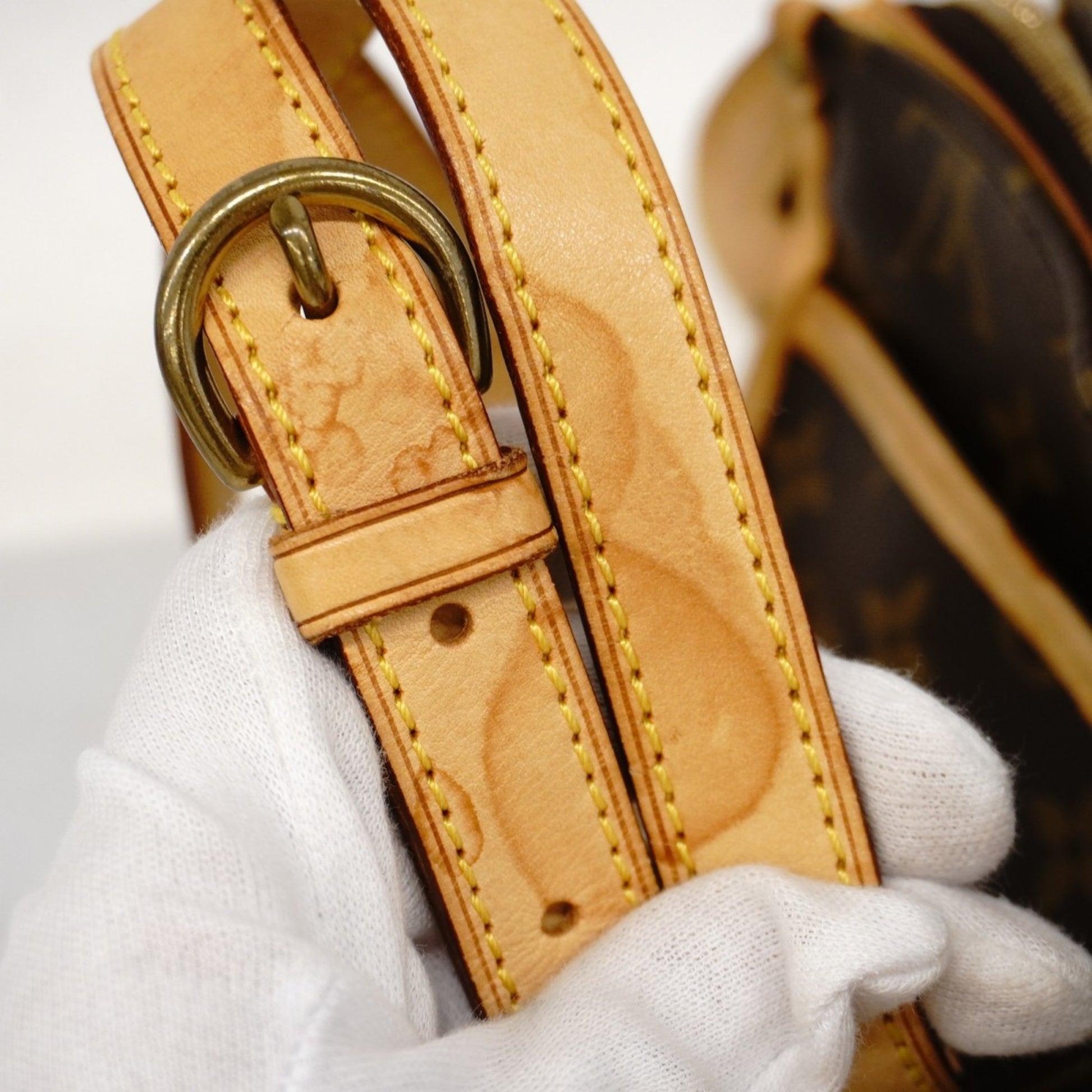 Louis Vuitton Popincourt, Brown, Canvas, shoulder