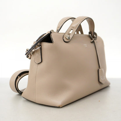 Fendi By The Way, Grey, Leather, handbag