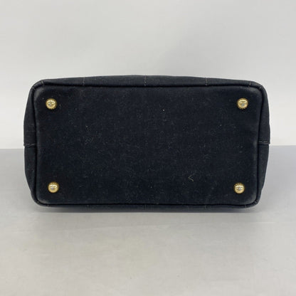 Prada Canapa, Black, Canvas, tote