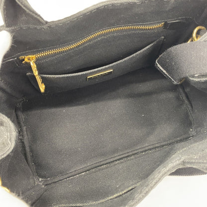 Prada Canapa, Black, Canvas, tote