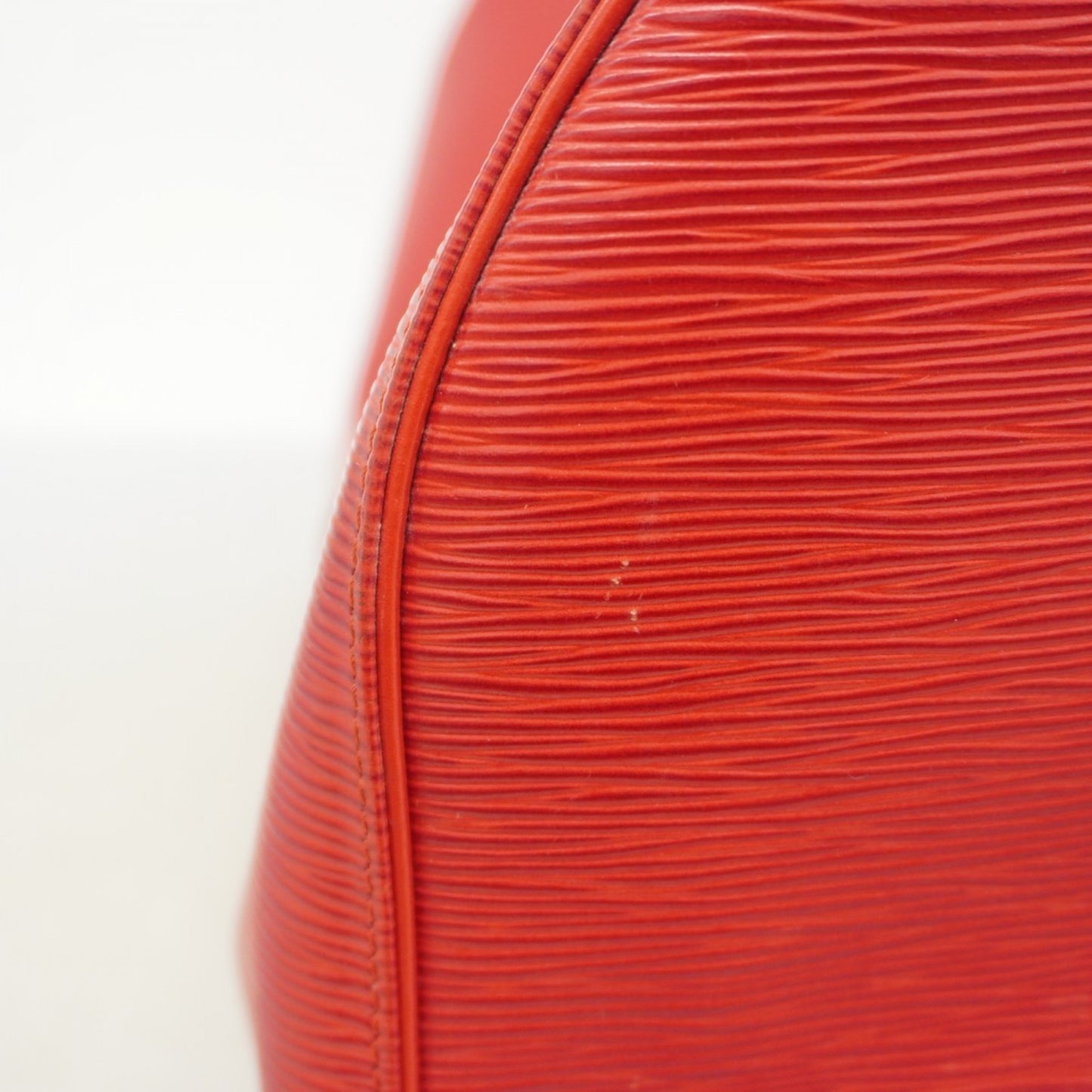 Louis Vuitton Keepall 45, Red, Leather, travel