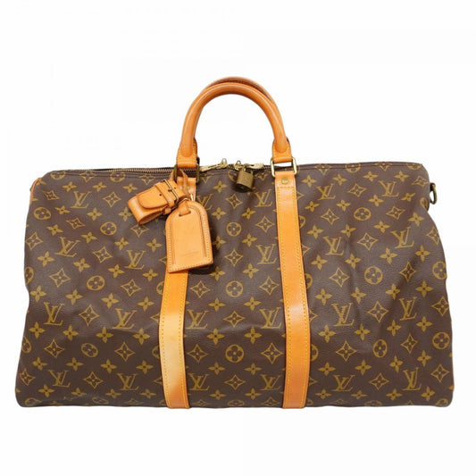 Louis Vuitton Keepall 50, Brown, Canvas, travel