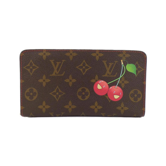 Louis Vuitton Porte monnaie Zippy, Brown, Canvas, wallet