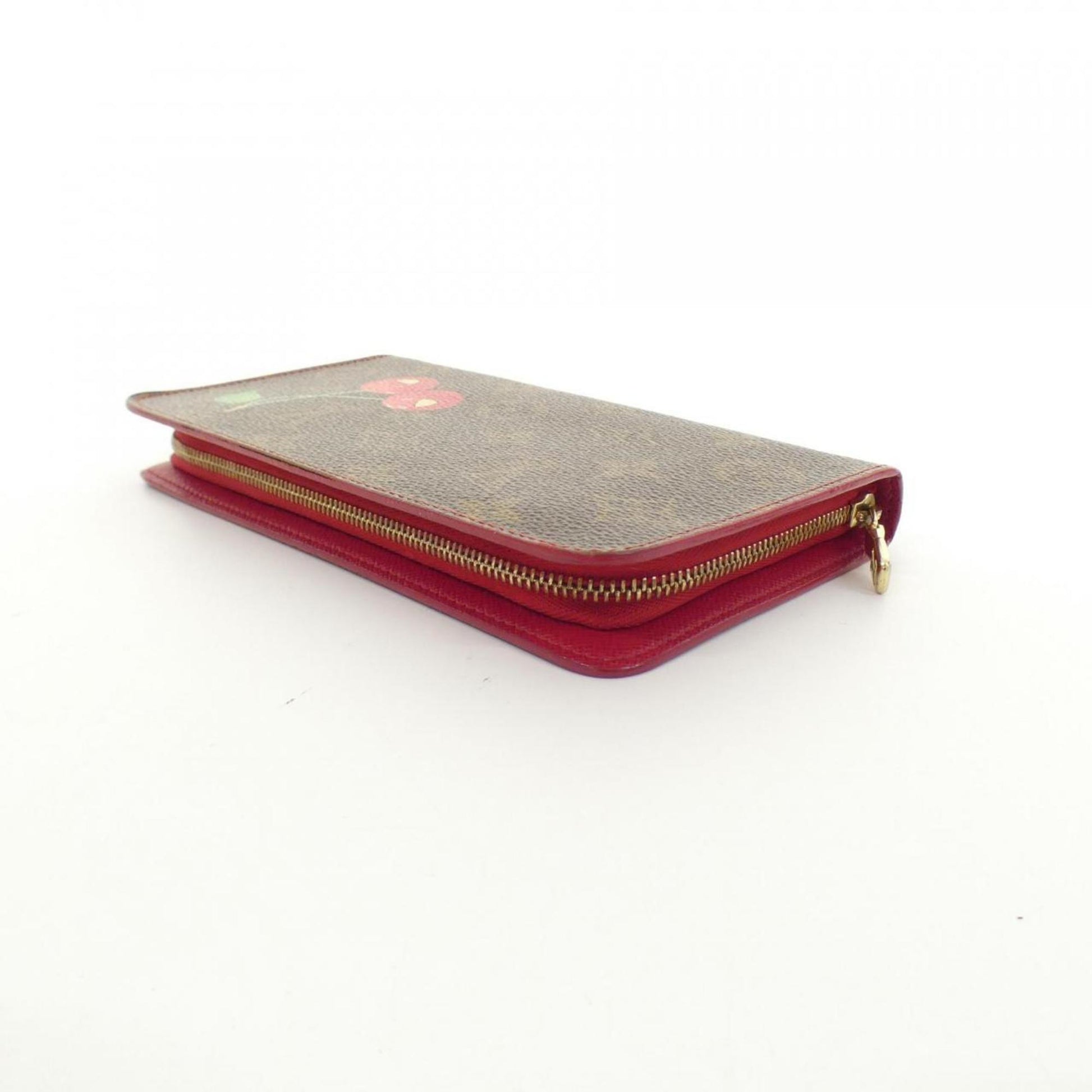 Louis Vuitton Porte monnaie Zippy, Brown, Canvas, wallet