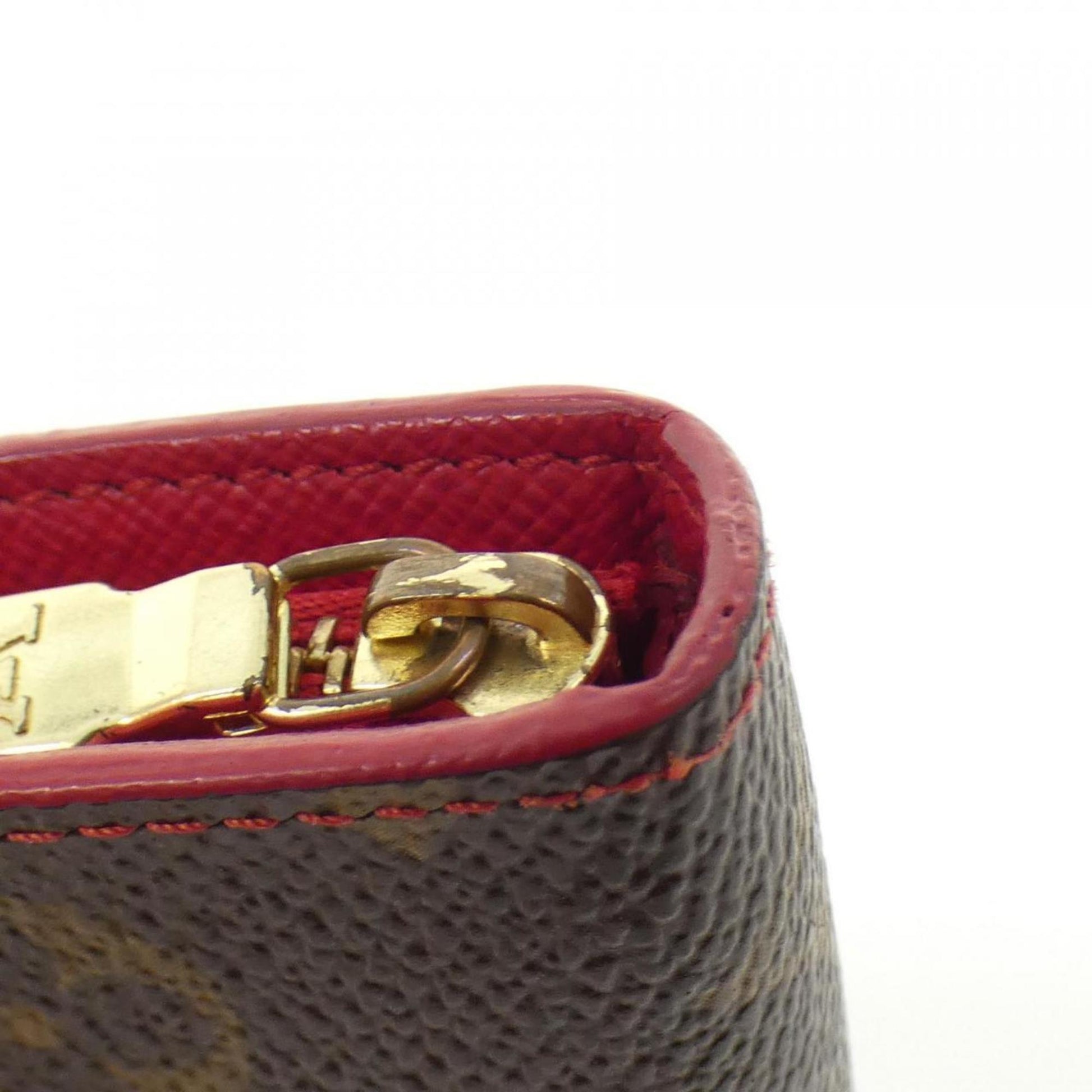 Louis Vuitton Porte monnaie Zippy, Brown, Canvas, wallet