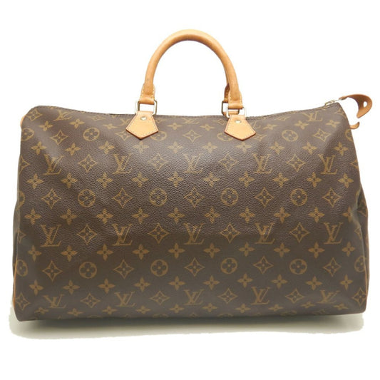 Louis Vuitton Speedy 40, Brown, Canvas, travel