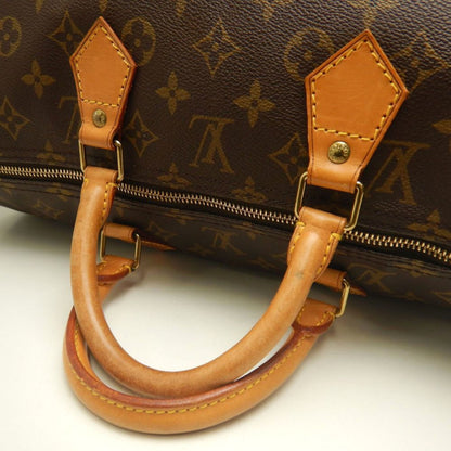 Louis Vuitton Speedy 40, Brown, Canvas, travel