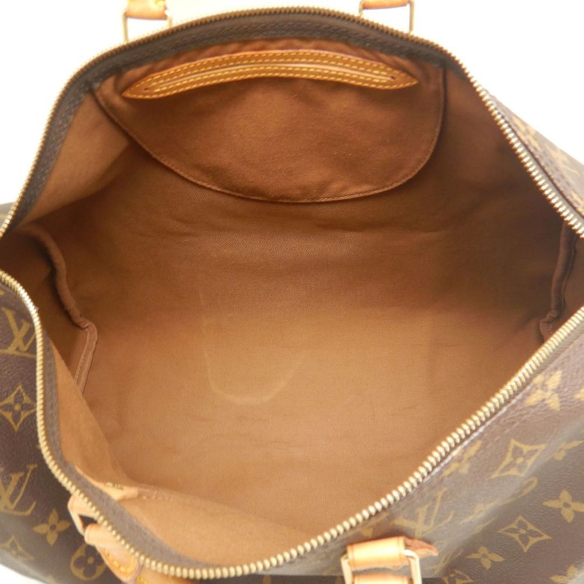 Louis Vuitton Speedy 40, Brown, Canvas, travel