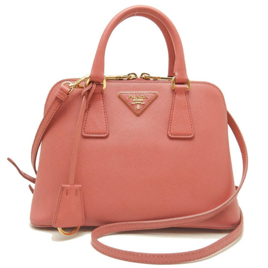 Prada Saffiano Lux, Pink, Leather, handbag