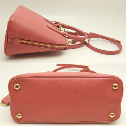 Prada Saffiano Lux, Pink, Leather, handbag