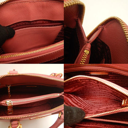 Prada Saffiano Lux, Pink, Leather, handbag