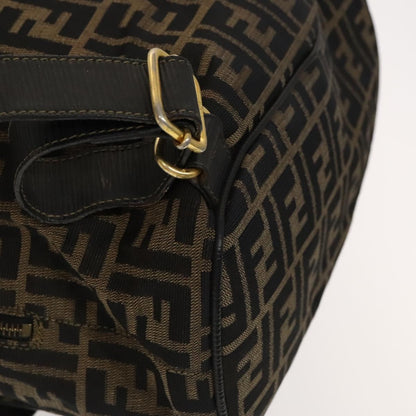 Fendi Zucca, Brown, Canvas, backpack