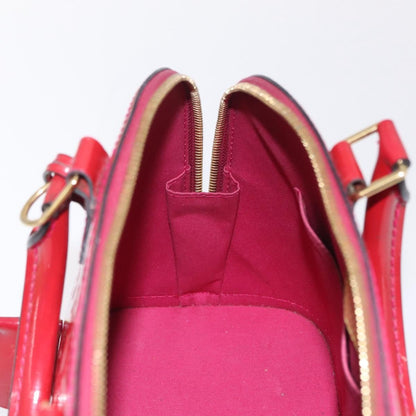 Louis Vuitton Alma Monogram Vernis, Pink, Patent Leather, Handbag