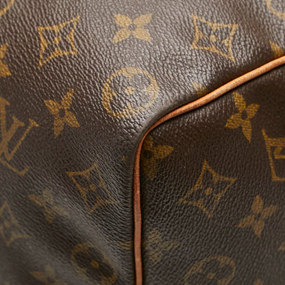 Louis Vuitton Keepall 50, Brown, Canvas, travel