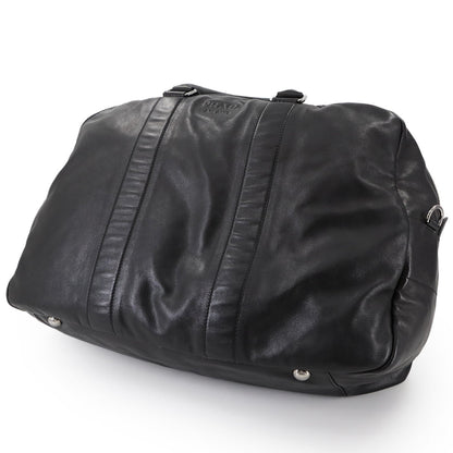 Prada Boston, Black, Leather, travel